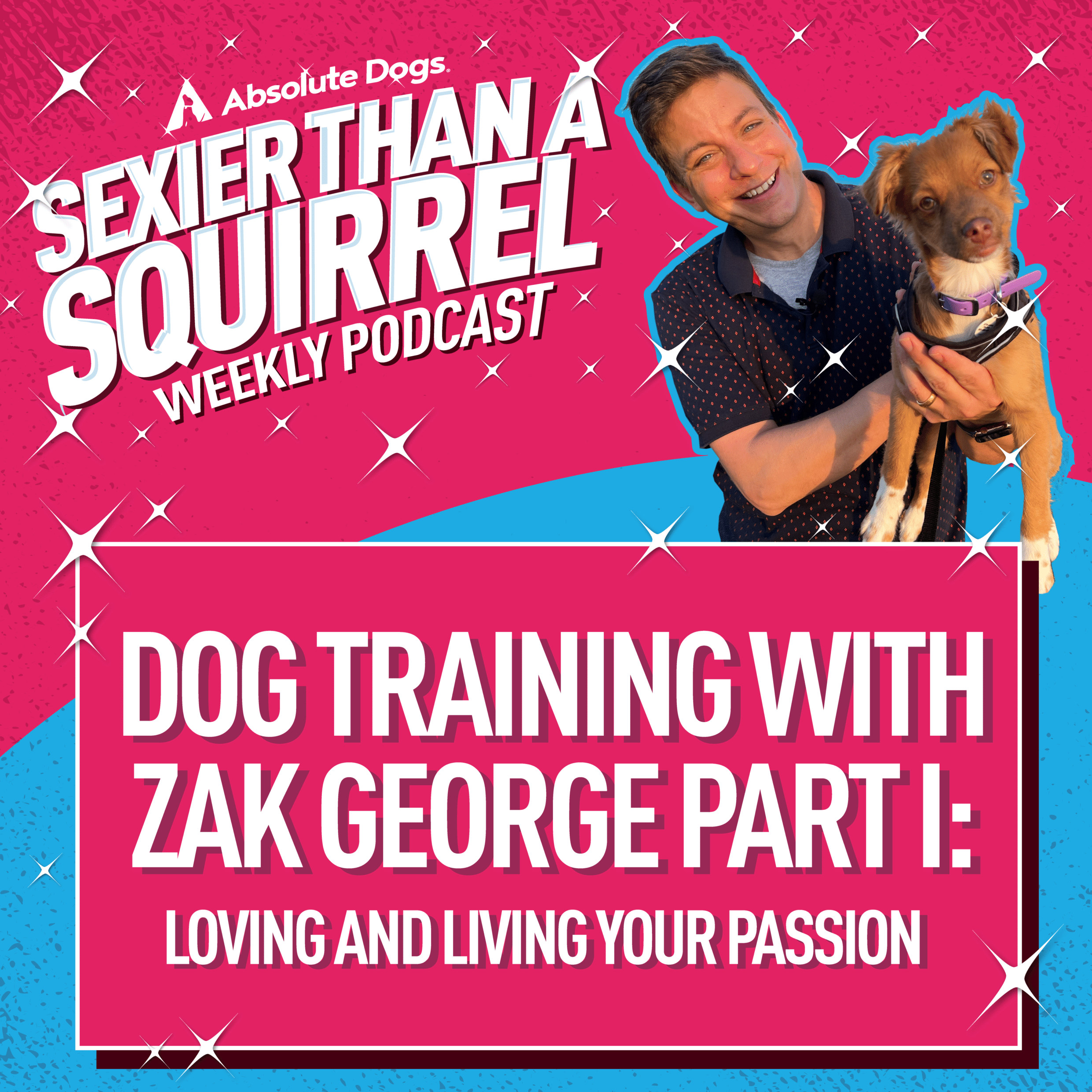 Absolute Dogs episode artwork with Zak George