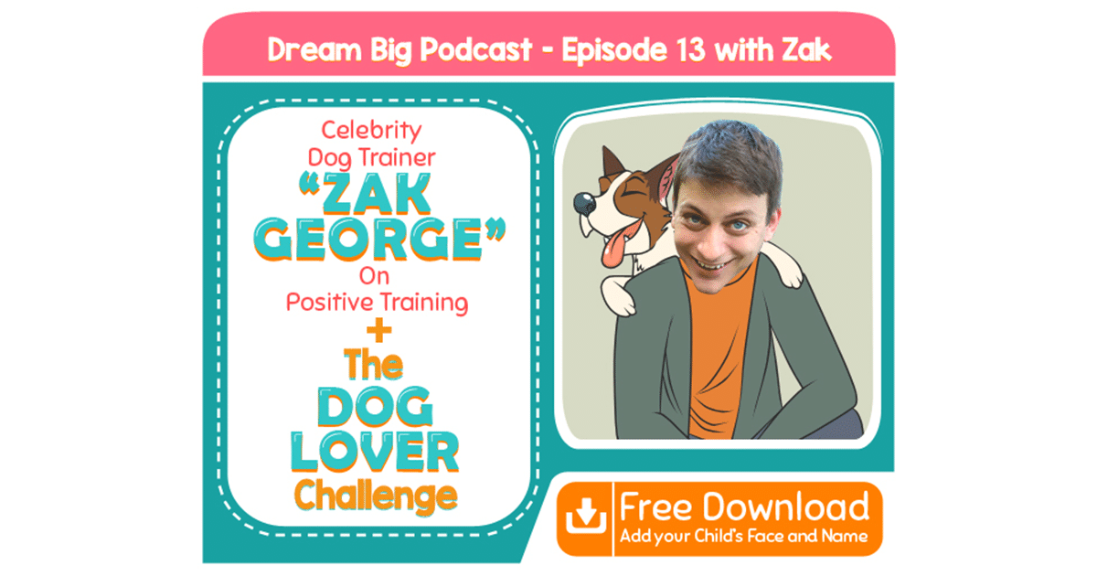 Dream Big episode13 artwork featuring Zak George